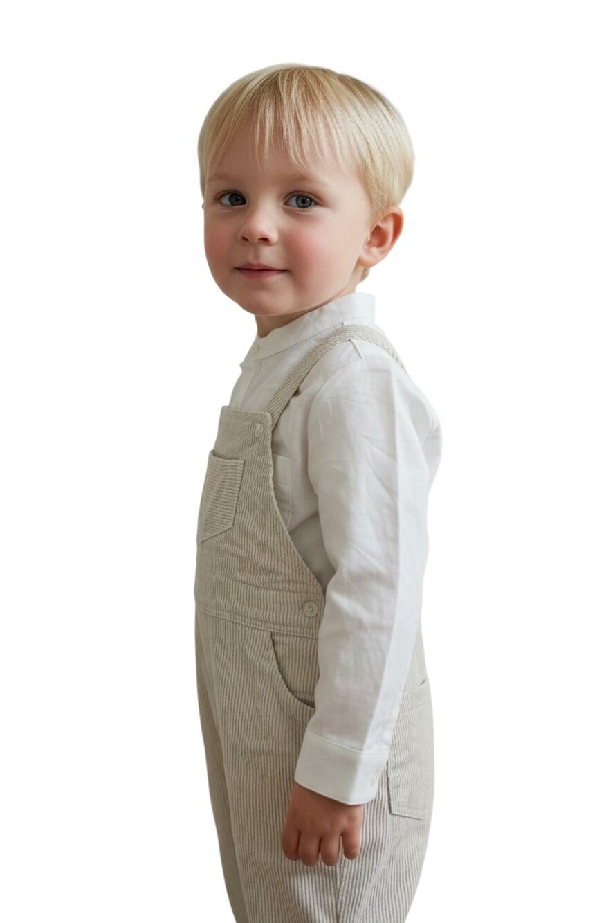 Edgehill Collection Megan Karp Oliver Linen Cotton Blend Overalls Set Size 4T